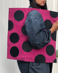 Steve Square bag - polka dot