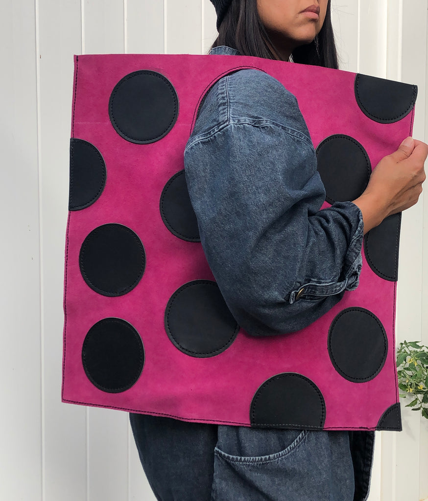 Steve Square bag - polka dot